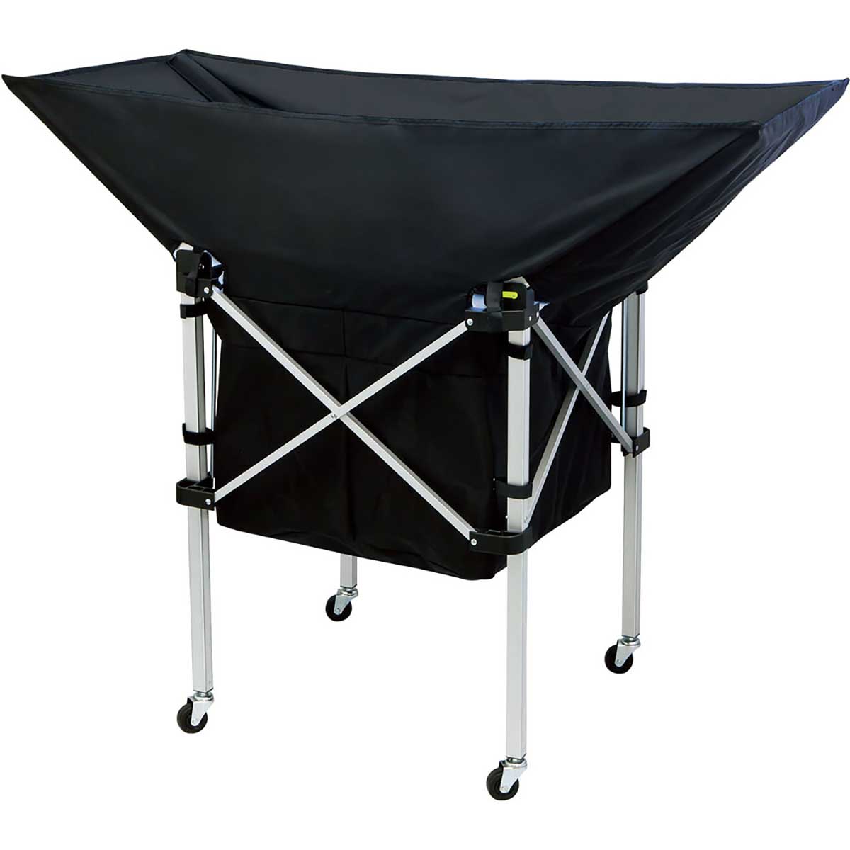 MIKASA 携帯用折り畳み式ボールカゴ(舟型)用幕体 ブラック