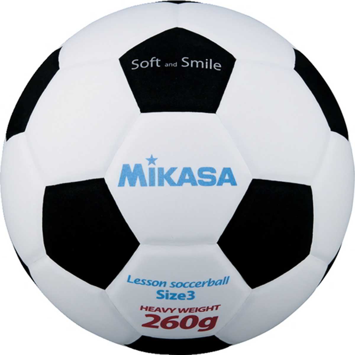 Smile Soccer Ball Size 3 White x Black
