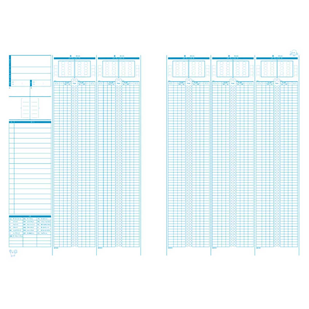 アクセサリー 6人制バレーボールスコアブック