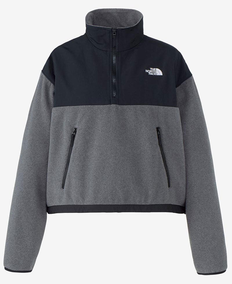 レディース プルオーバーデナリジャケット フリース ハーフジップジャケット ショート丈