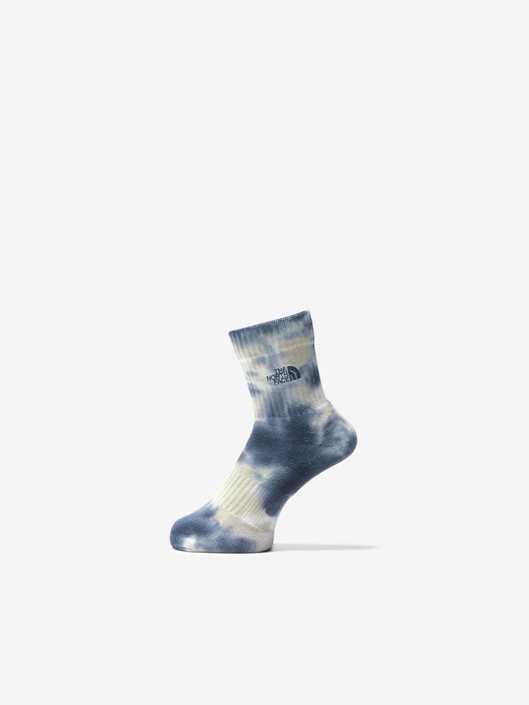Tie-dye crew socks, unisex, casual socks, anti-bacterial, anti-odor
