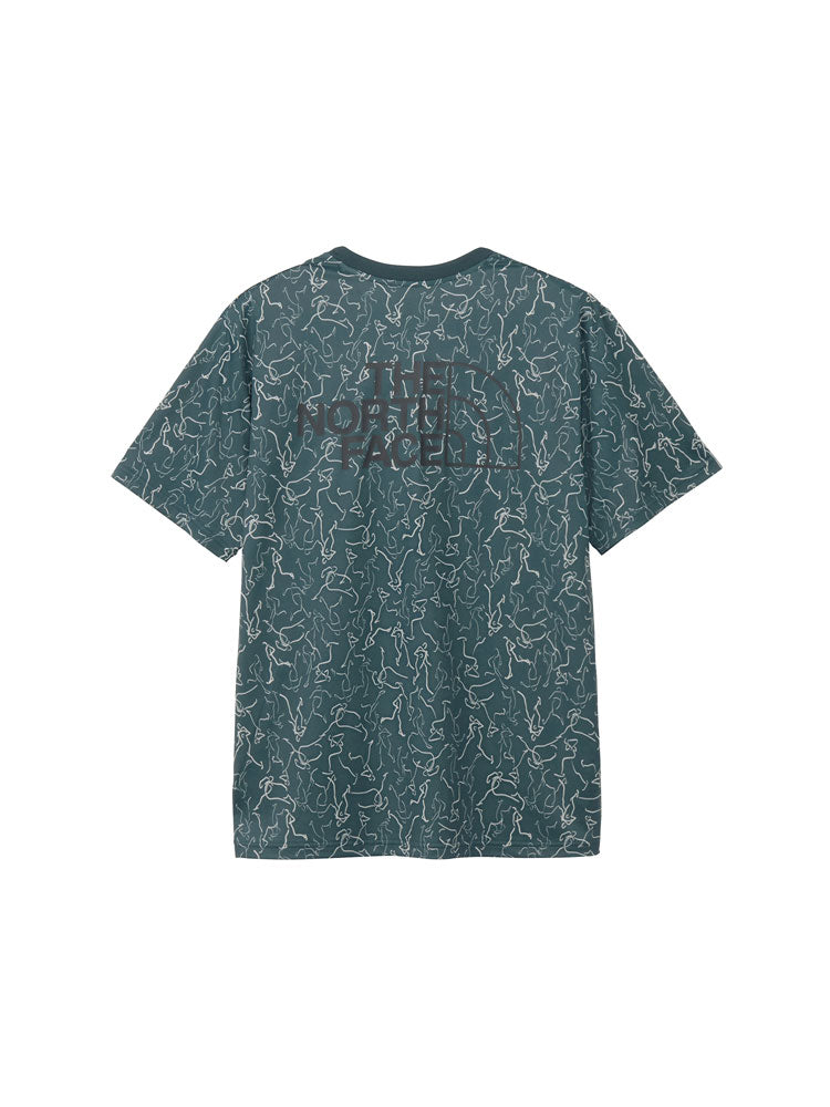 メンズ 半袖Tシャツ ショートスリーブラインドランナーティー トップス ランニングウェア