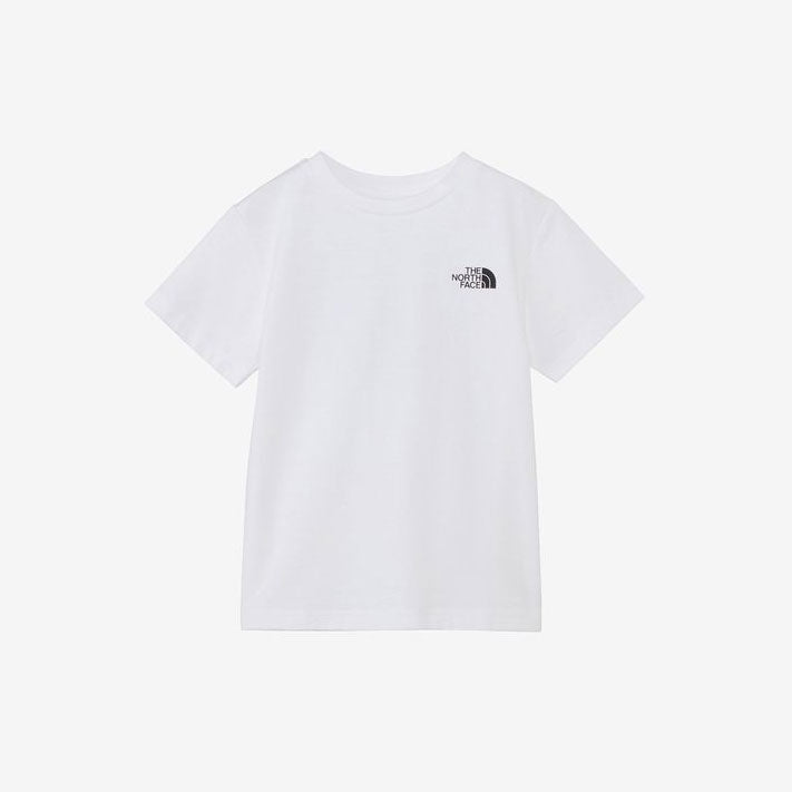 ショートスリーブバックスクエアロゴティー 半袖 Tシャツ キッズ シンプル アウトドア