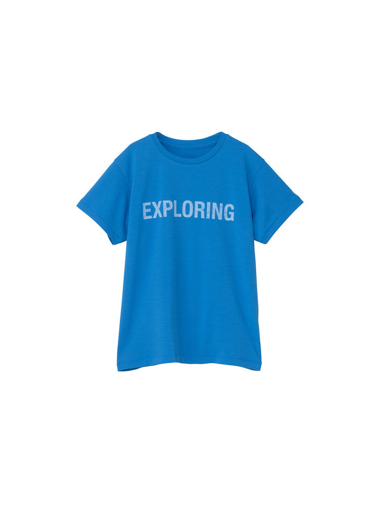 キッズ ジュニア ショートスリーブフラッシュドライスリーディークルー 半袖Tシャツ