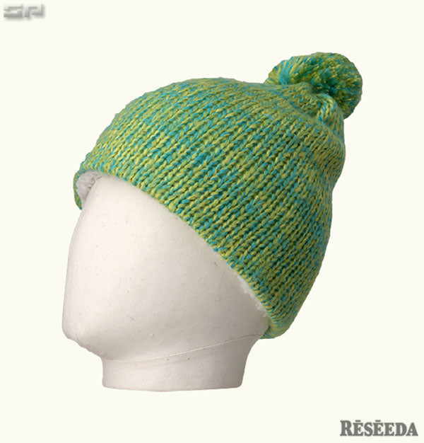 Junior knit cap, beanie, knit hat with fleece lining, item worn by BANNNE model