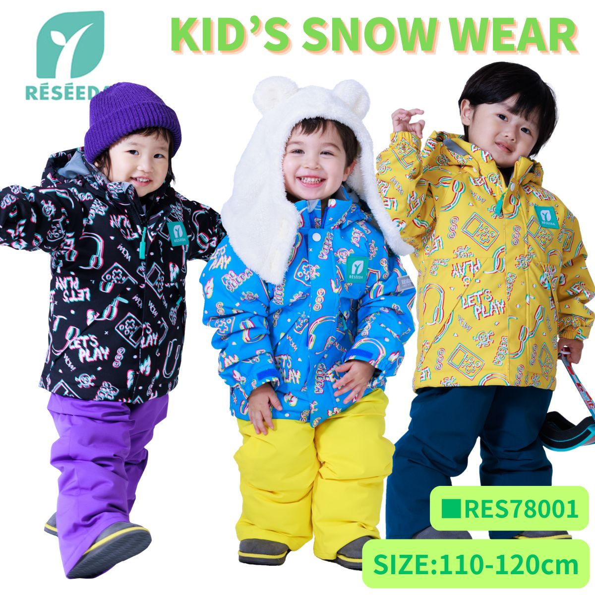 キッズ ジュニア スキーウェア 上下セット スノーウェア TODDLER SUIT 