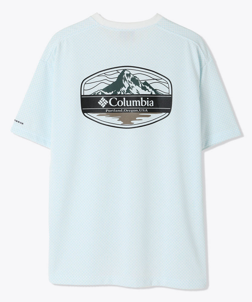 サンライズストレイトオムニフリーズゼログラフィックショートスリーブTシャツ 半袖 シンプル