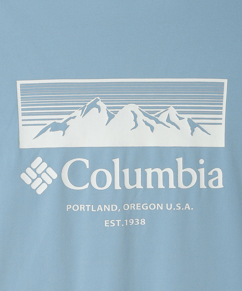 メンズ グレイシャルビスタグラフィックTシャツ アウトドア カジュアル 速乾 冷感