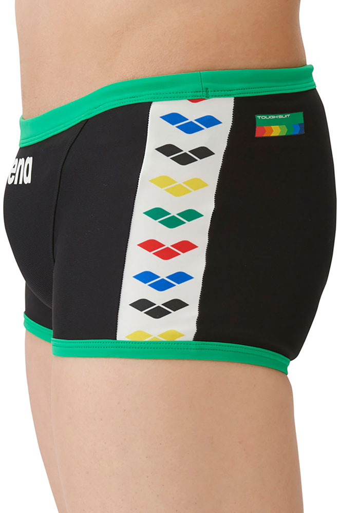 Men's competitive swimming training swimsuit, swim spats, short leg, short box, for practice