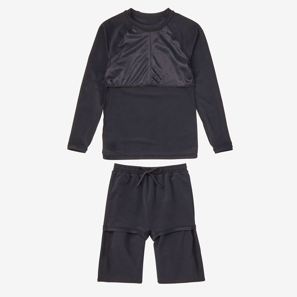 ジュニア ユニパ ロングスリーブ セパレート水着 セットアップ 子供用 学校 プール授業