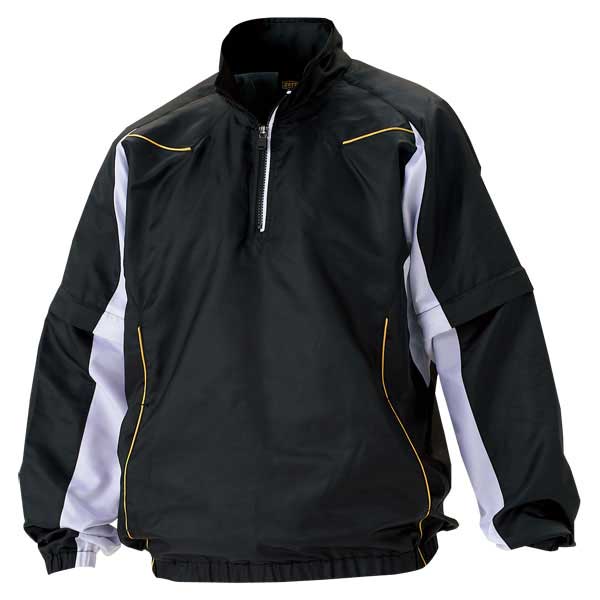 長袖/半袖切り替え式ハーフジップジャンパー