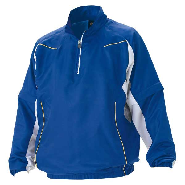 長袖/半袖切り替え式ハーフジップジャンパー