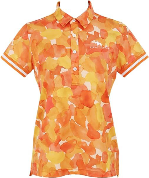 TWINCOT UV-bleeding print short-sleeved shirt for women, golf