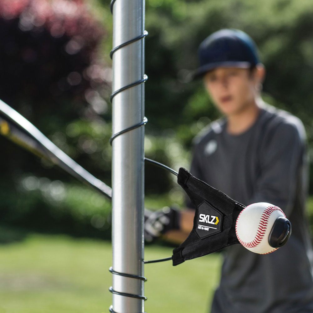 Baseball swing trainer HIT-A-WAY