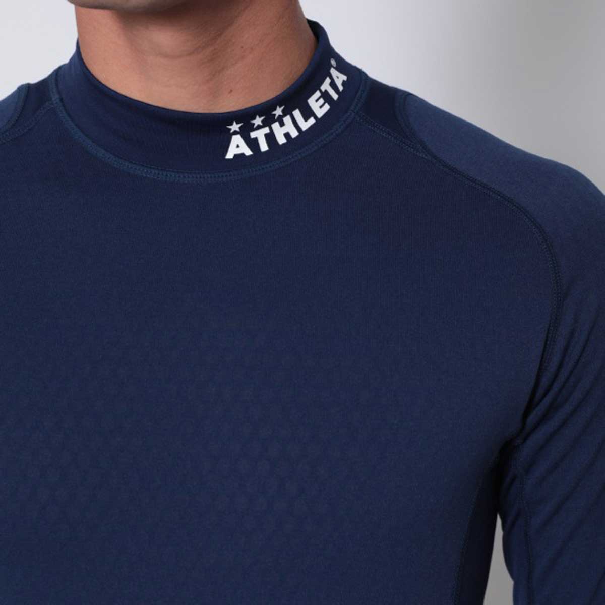 Fleece-lined warm base layer shirt for soccer, training wear, warm-up, and cold protection