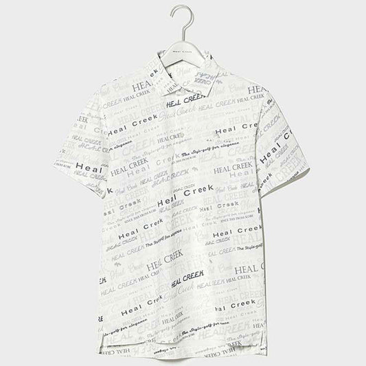 コンチェロロゴプリント 半袖ポロシャツ メンズ