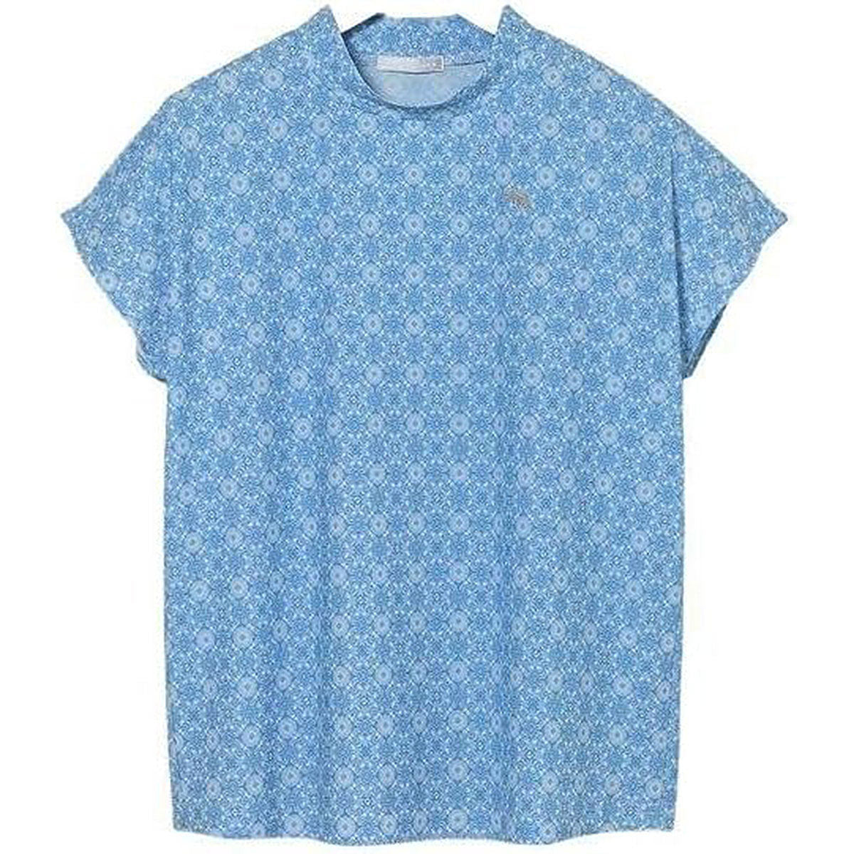 コンチェロヴィンテージプリント半袖シャツ レディース ゴルフウェア