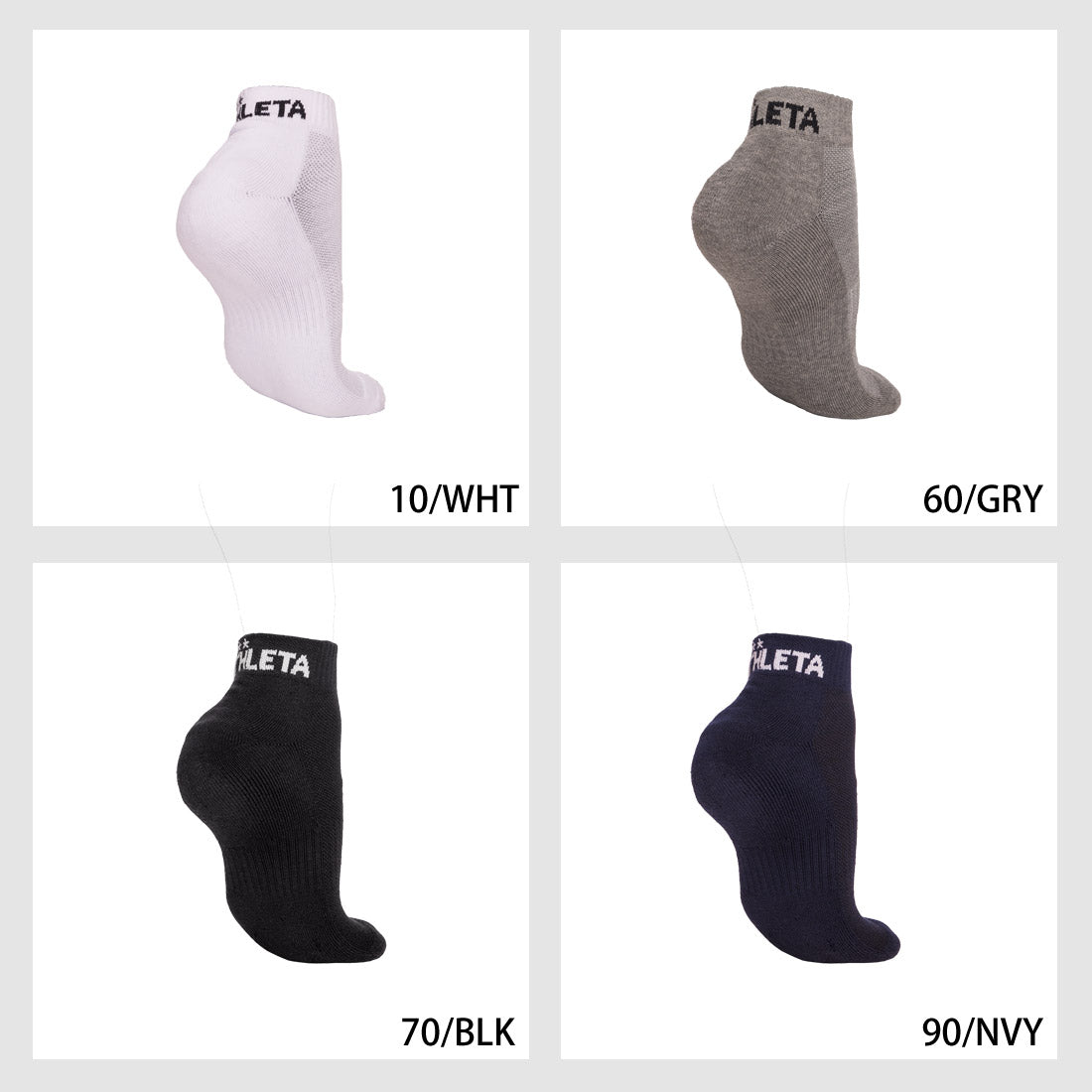 3P Ankle Socks for Men, Women and Juniors, Set of 3