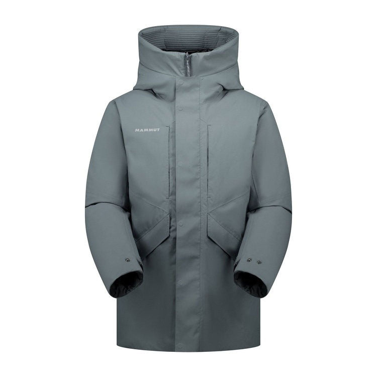 メンズ ダウンジャケット フローバーグ ハードシェル サーモ フーデッド コート