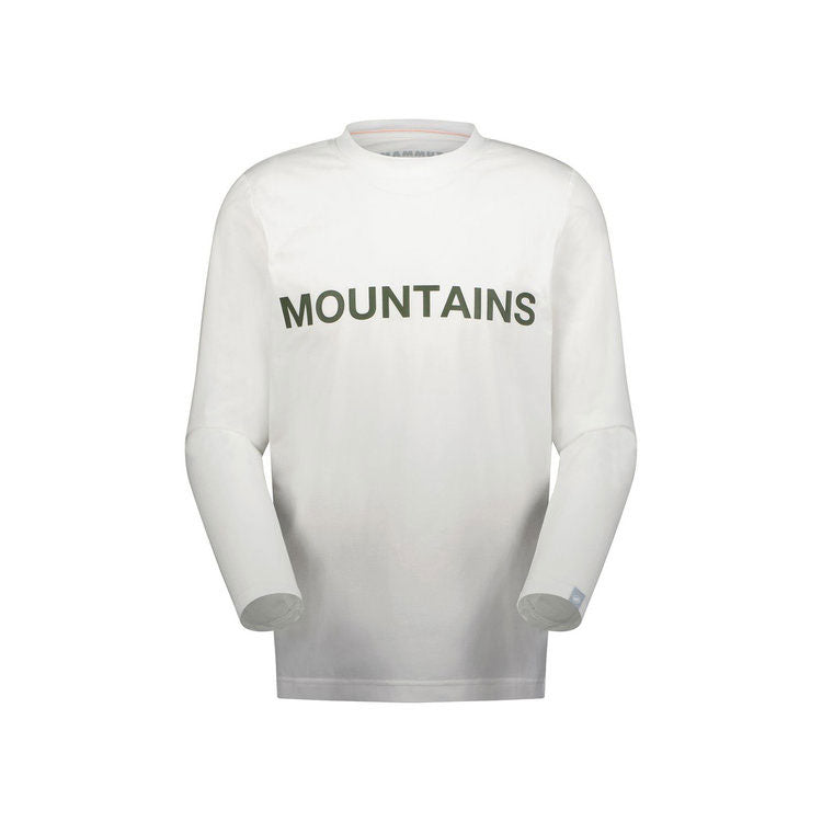 QD ロゴ プリント ロングスリーブ Tシャツ 長袖 アウトドア カジュアル トレッキング