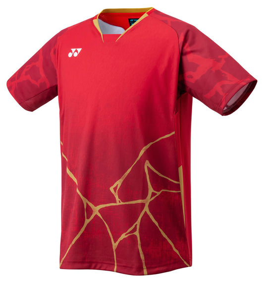 ジュニアゲームシャツ キッズ バドミントン 半袖シャツ トップス