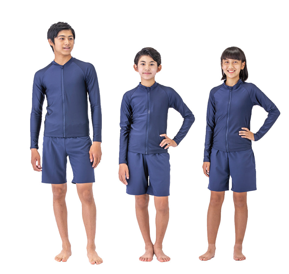 Unisex separate swimsuits, genderless school swimsuits, swimming