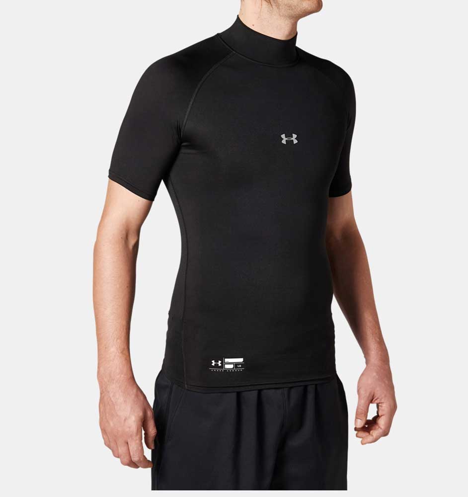 UA HG ARMOUR COMP SS MOCK PK ショートスリーブ ベースボール