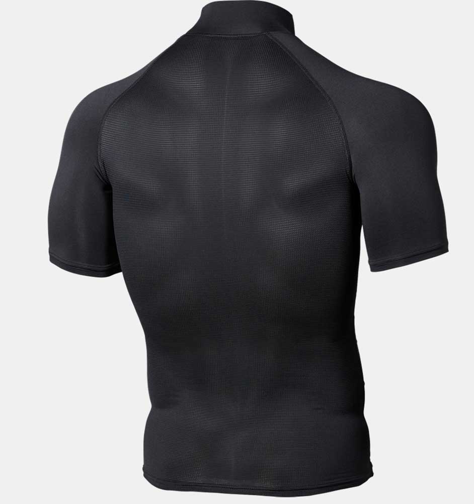 UA HG ARMOUR COMP SS MOCK PK ショートスリーブ ベースボール