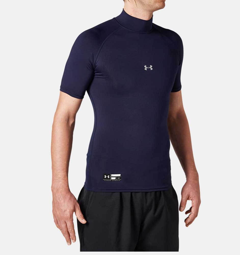 UA HG ARMOUR COMP SS MOCK PK ショートスリーブ ベースボール