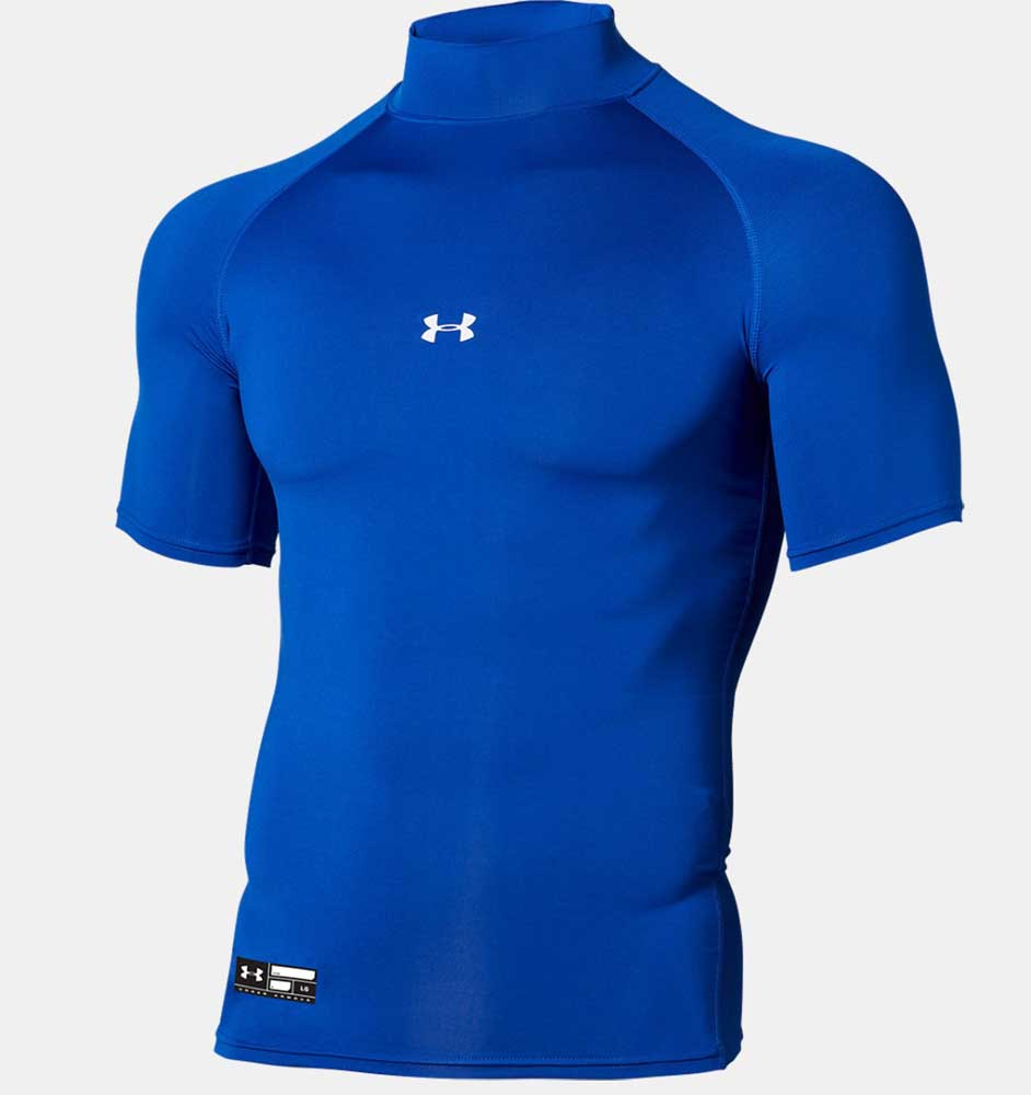 UA HG ARMOUR COMP SS MOCK PK ショートスリーブ ベースボール
