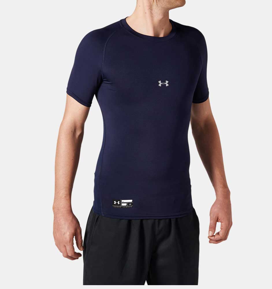 UA HG ARMOUR COMP SS CREW PKショートスリーブ ベースボール