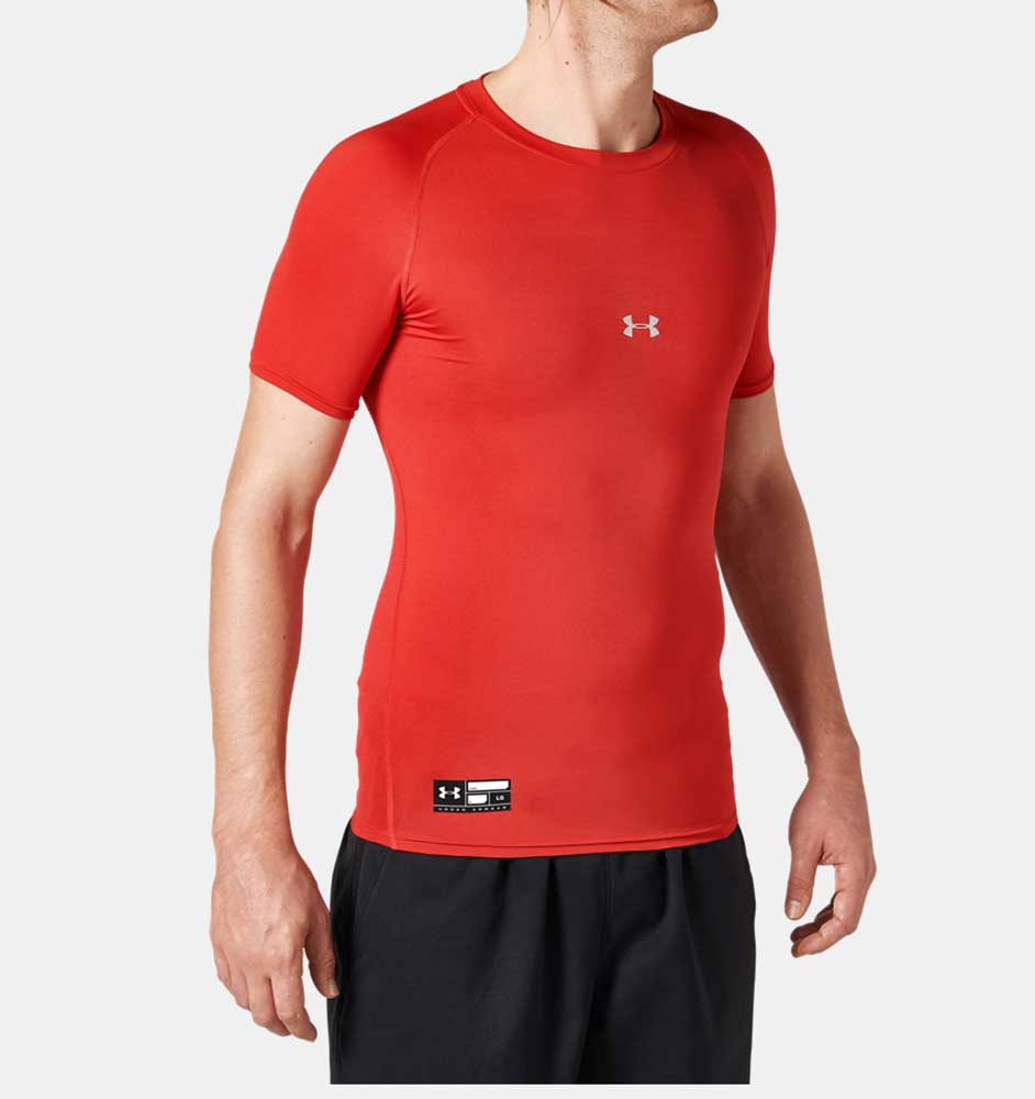 UA HG ARMOUR COMP SS CREW PK ショートスリーブ ベースボール