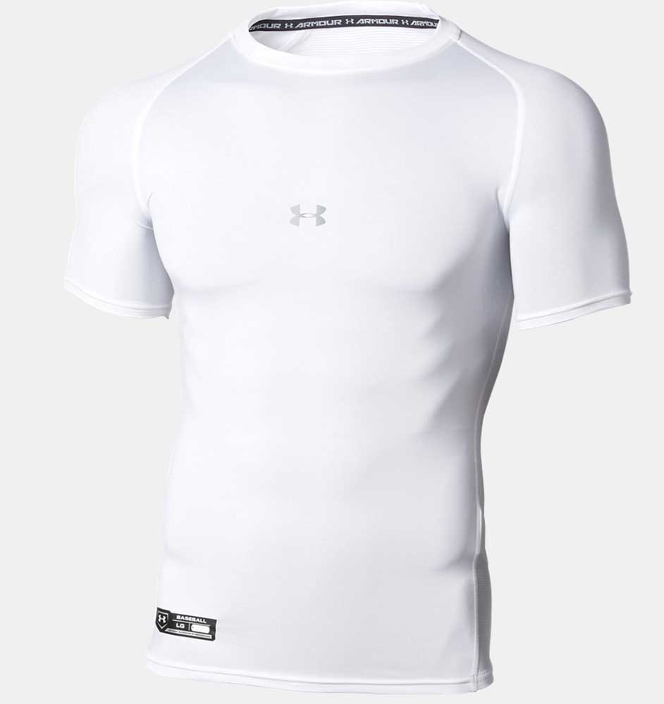 UA HG ARMOUR COMP SS CREW PK ショートスリーブ ベースボール