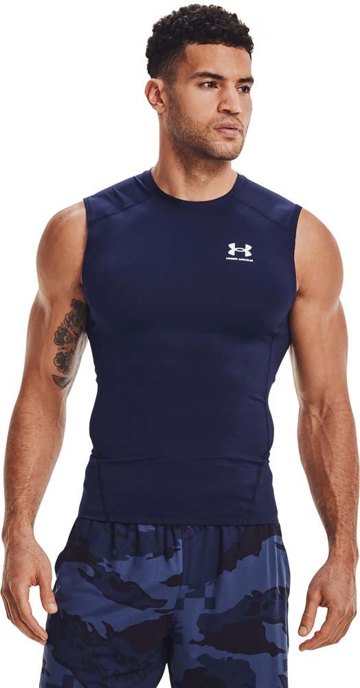 Men's UA HeatGear Armor Compression Sleeveless Shirt