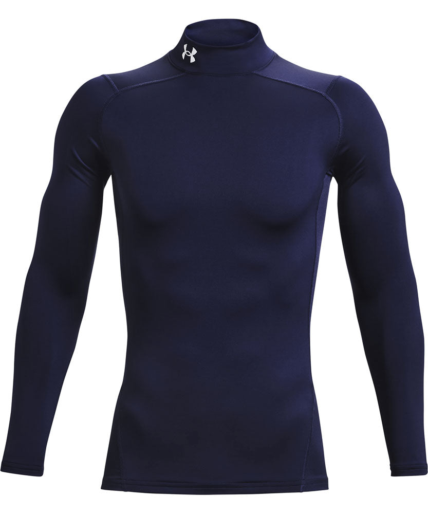 メンズ UAコールドギアアーマー コンプレッション モックシャツ スポーツインナーウェア