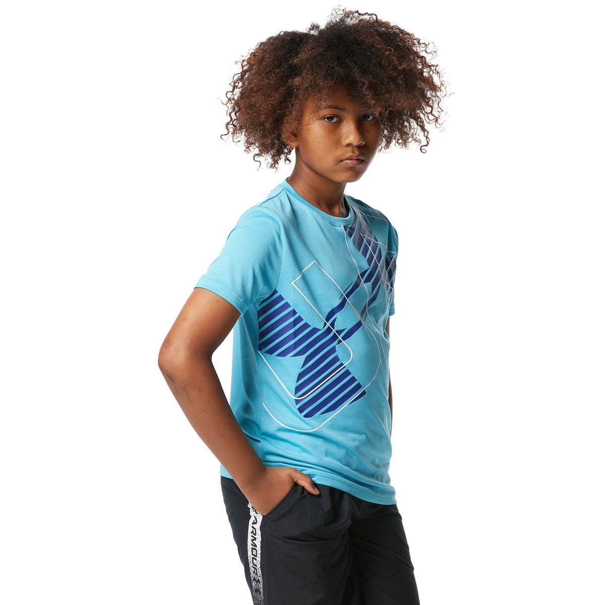 スポーツ ウェア UAテック ショートスリーブTシャツ  スーパービッグロゴ