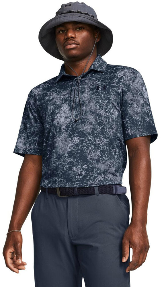 メンズ UAプレイオフ プリント ポロ3.0 ポロシャツ ゴルフウェア
