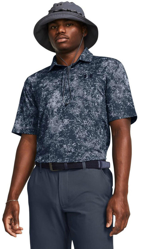 メンズ UAプレイオフ プリント ポロ3.0 ポロシャツ ゴルフウェア