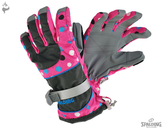 Waterproof adult ladies ski gloves, snowboard gloves, gloves, black