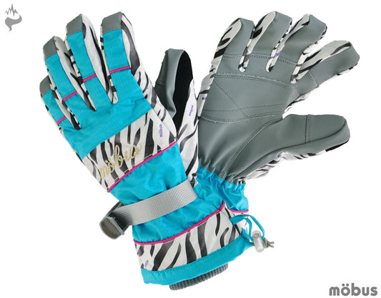 Waterproof adult ladies ski gloves, snowboard gloves, gloves, BLU