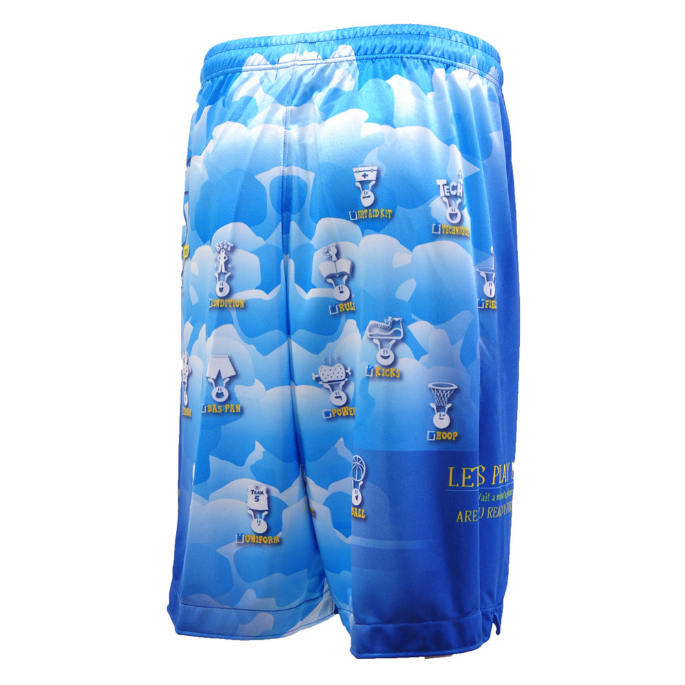 Basketball wear, sublimation practice pants, men's, women's, juniors' basketball shorts