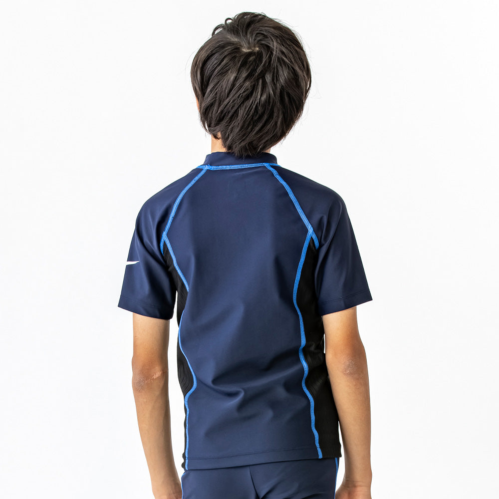 NIKE SWIM BOYS Short Sleeve UV Rashguard for Juniors and Kids