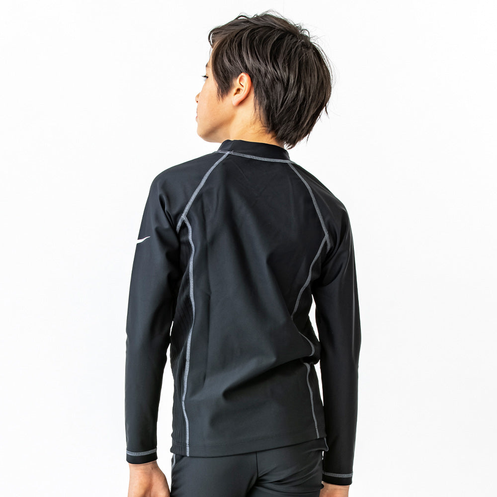 NIKE SWIM BOYS Long Sleeve UV Rash Guard for Juniors and Kids Swimming