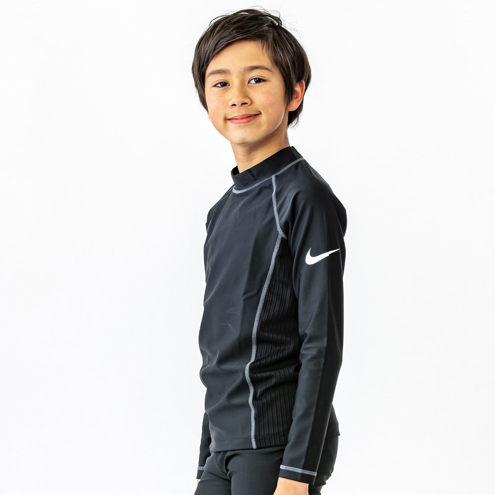 NIKE SWIM BOYS Long Sleeve UV Rash Guard for Juniors and Kids Swimming