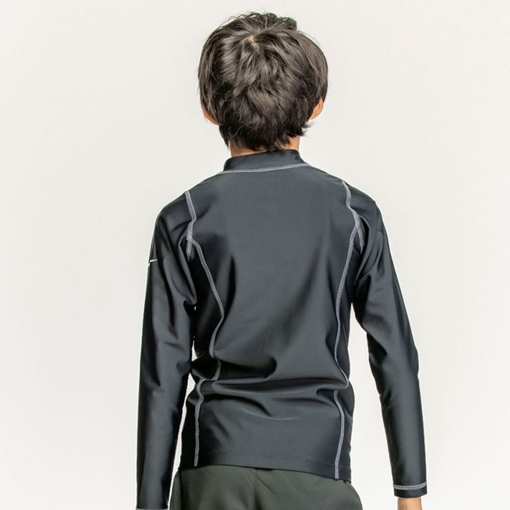 ジュニア BOYS ロングスリーブ フルジップ ハイドロガード 長袖 ラッシュガード 子供