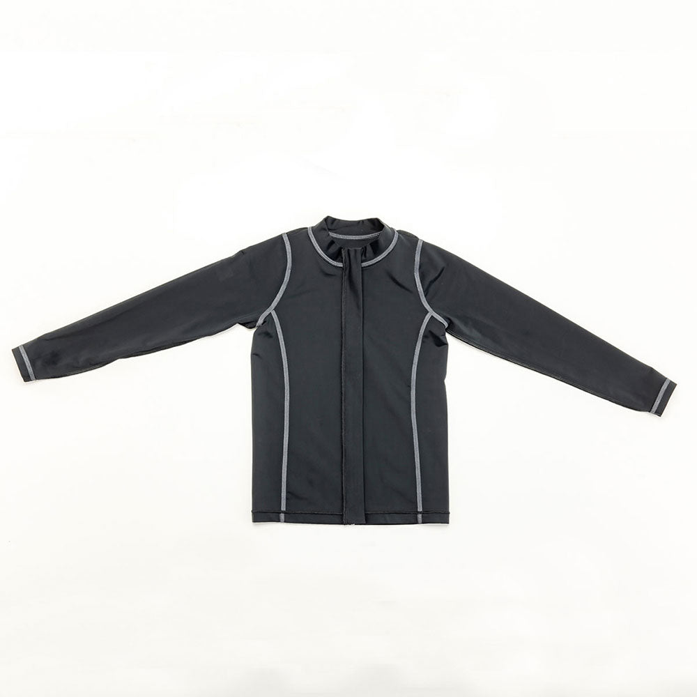 ジュニア BOYS ロングスリーブ フルジップ ハイドロガード 長袖 ラッシュガード 子供