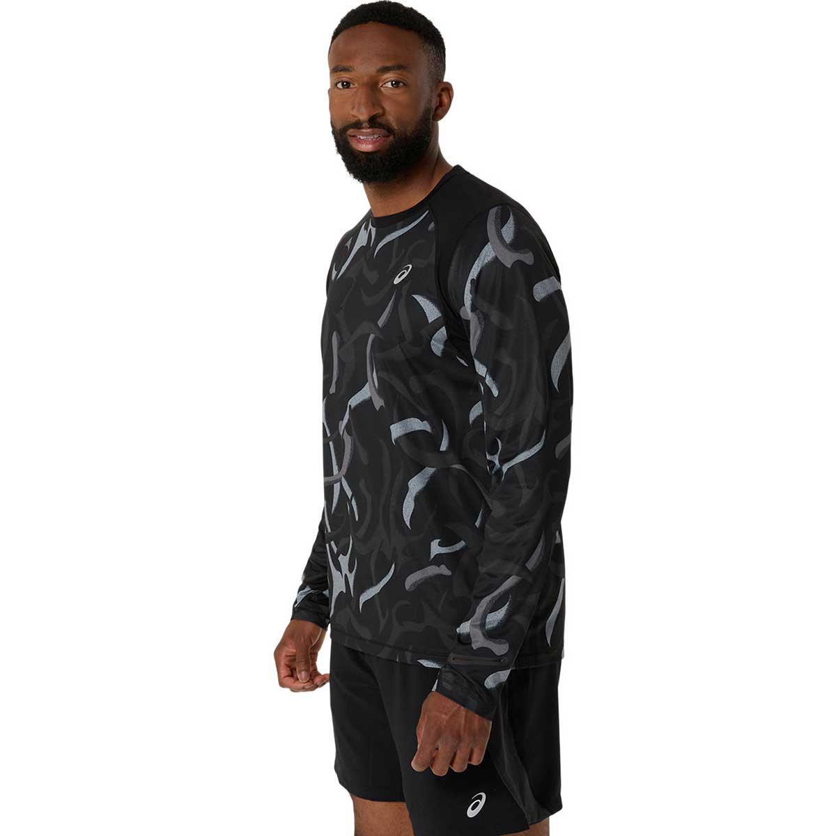 ランニング長袖トップス ROADランニンググラフィック長袖シャツ