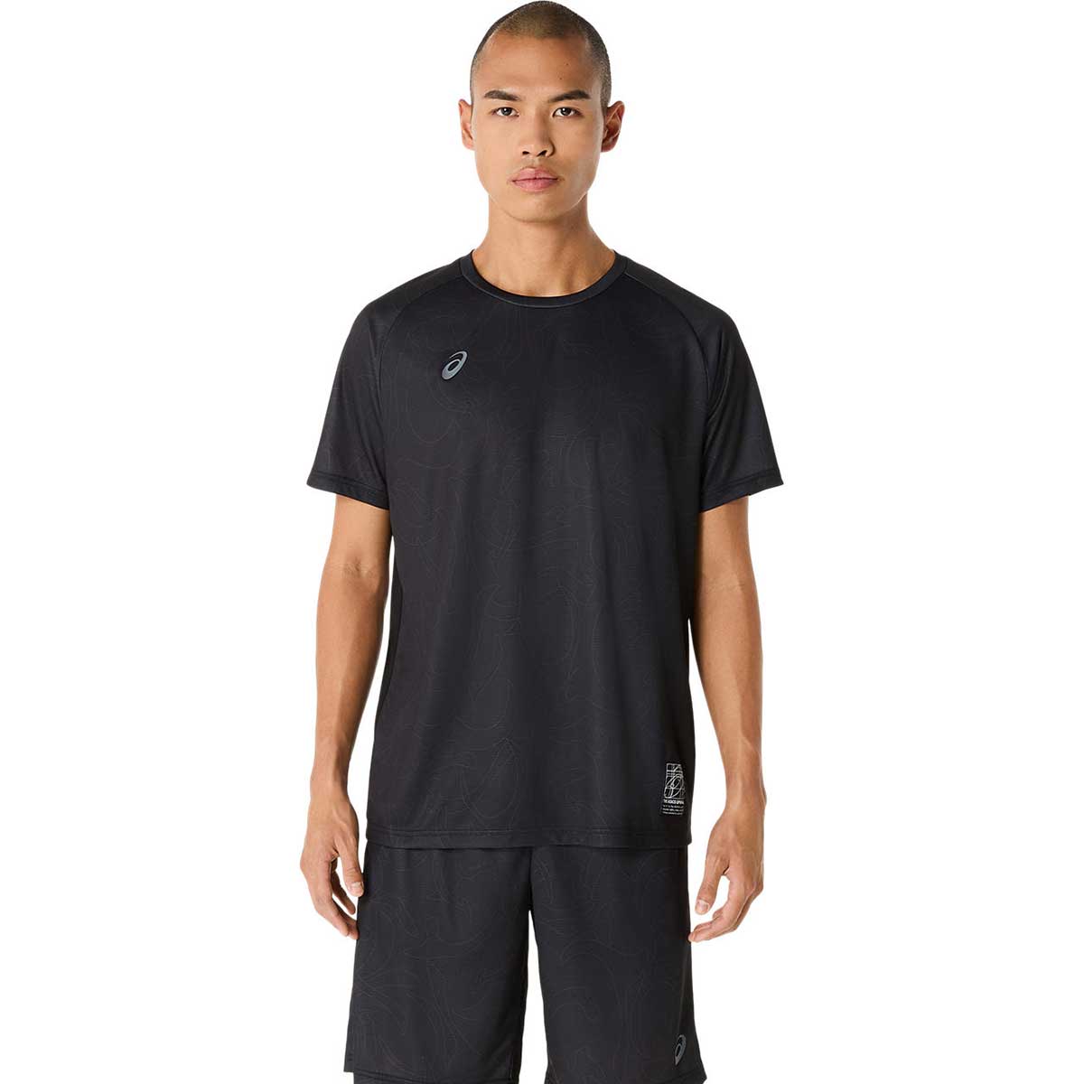 トレーニング半袖トップス ドライグラフィック半袖シャツ 吸汗速乾 半袖Tシャツ メンズ