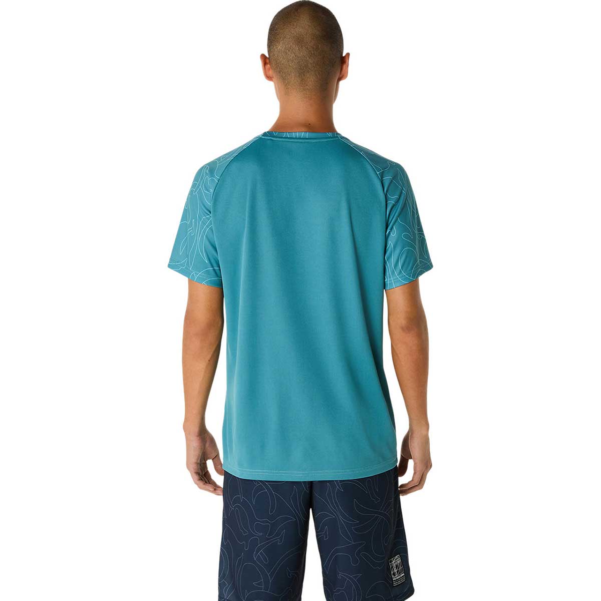 トレーニング半袖トップス ドライグラフィック半袖シャツ 吸汗速乾 半袖Tシャツ メンズ