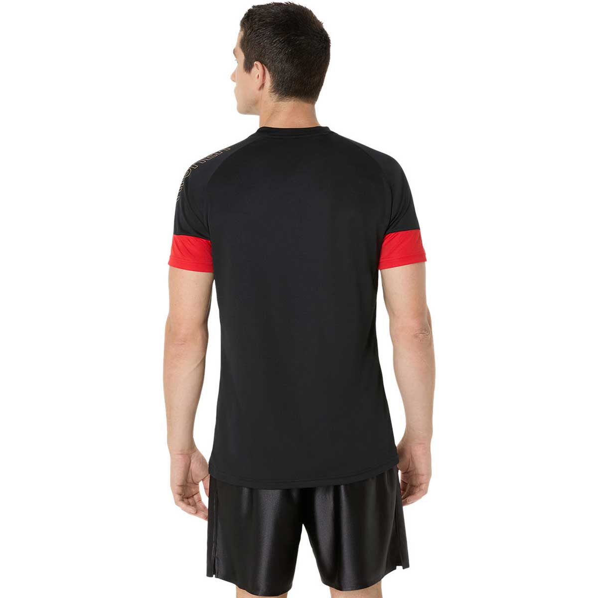 バレーボール半袖トップス プラクティス半袖シャツ(袖切替)